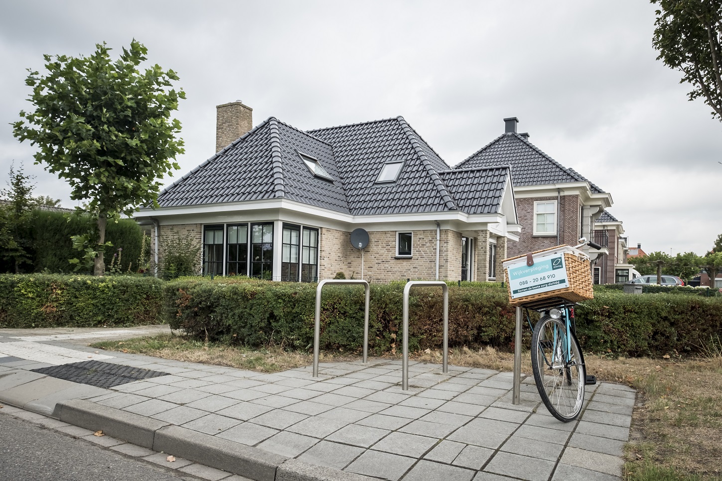 Omring fiets in wijk