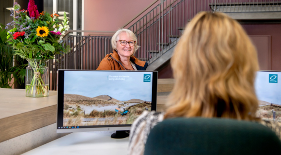 Vanaf de receptie kunt u zo doorlopen richting het Gezondheidsplein