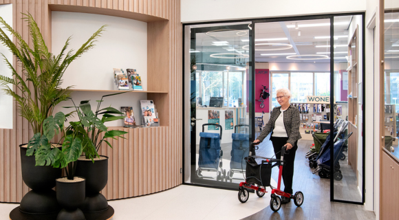 Vanuit de Omringwinkel kunt u eenvoudig het Gezondheidsplein bereiken